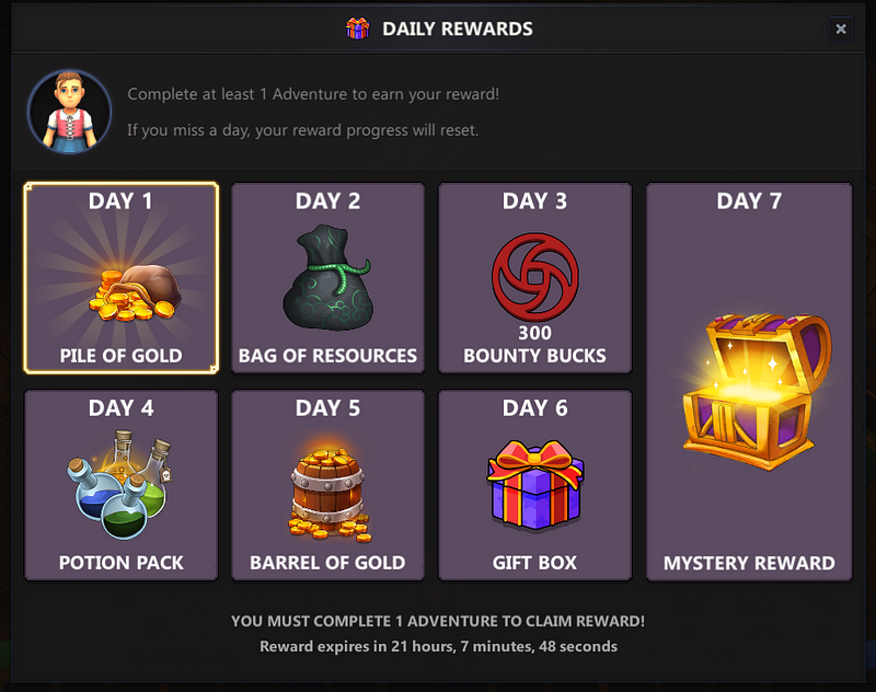 Daily Rewards