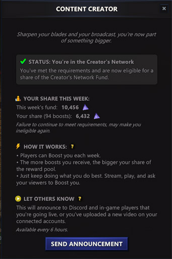 Content Creators Announcements