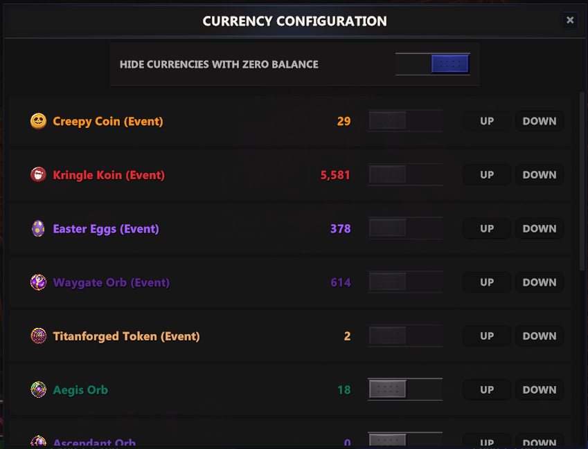 Currency Configuration