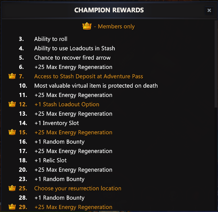 Champion Rewards