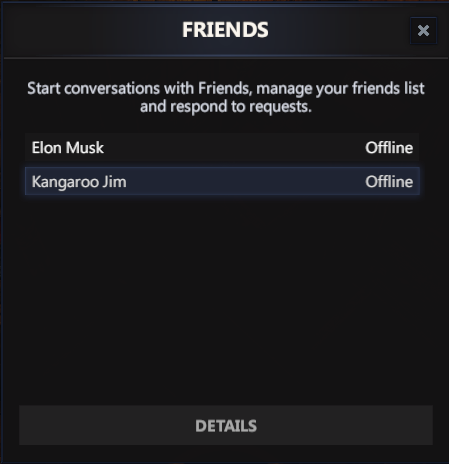 Friends List and Messaging